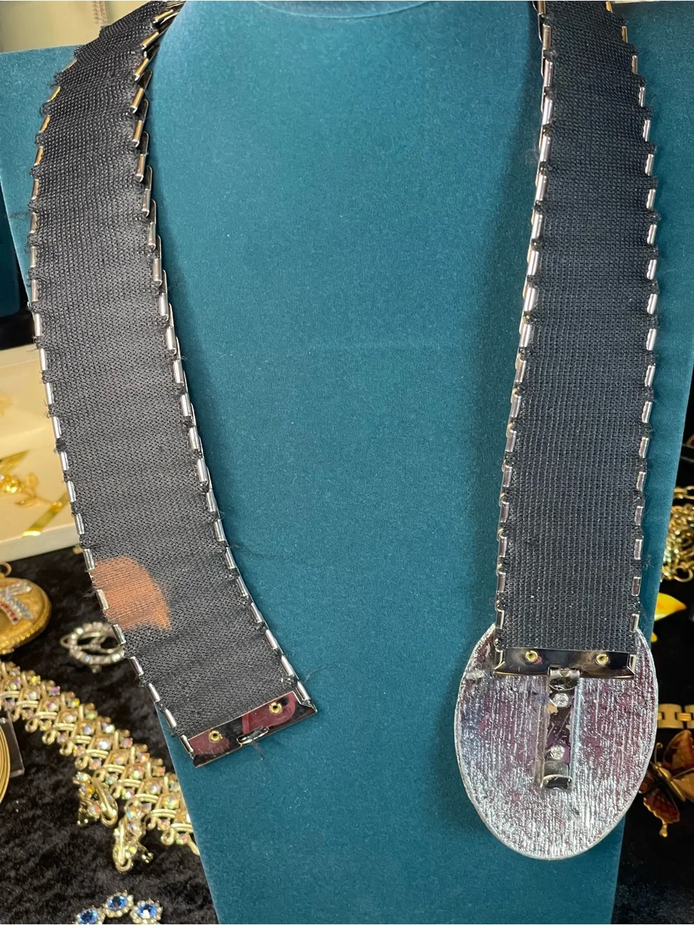 Vintage metal stretch belt